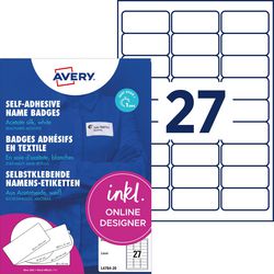 Naambadges Avery zelfklevende 540 etiketten