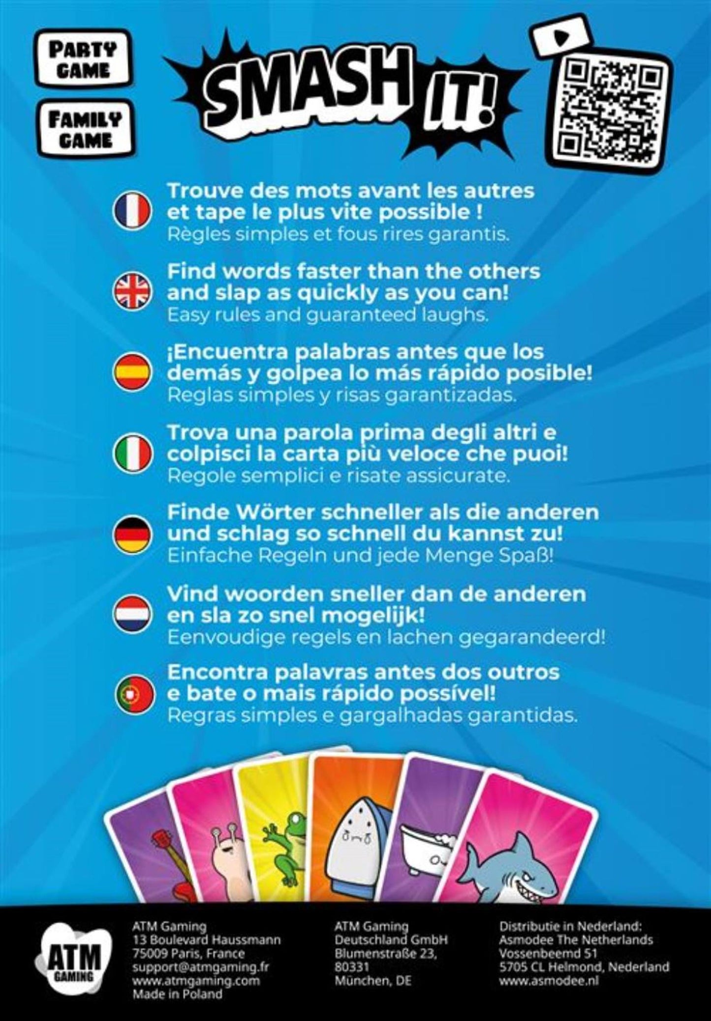 Asmodee Smash it! kaartspel (nl versie)