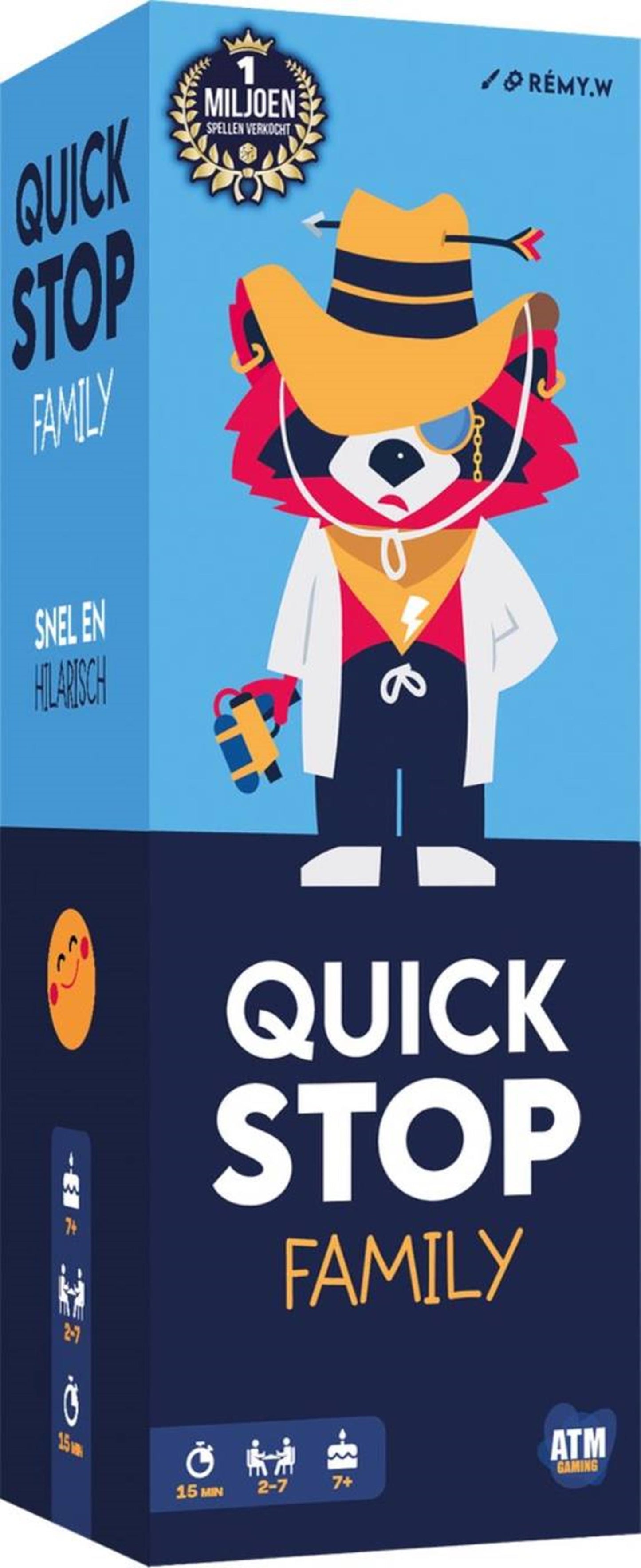 Asmodee Quickstop family razendsnel kaartspel