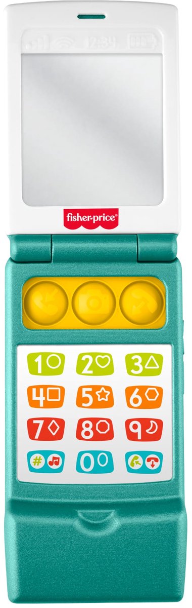 Fisher-Price lachen leren klaptelefoon - muzikale leeractiviteit voor peuters