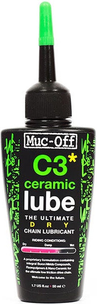 Muc-Off c3 dry ceramic lube smeermiddel 50 ml zwart