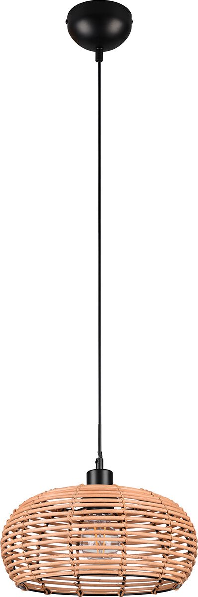 TRIO inga - hanglamp - natuurlijk - rotan - excl. 1x e27 4w
