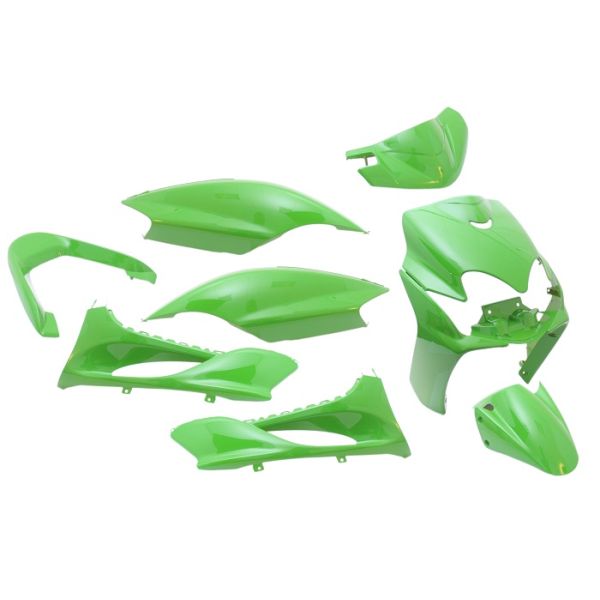 Edge Plaatset 9-delig voor yamaha jog r mbk machg - kawasaki groen