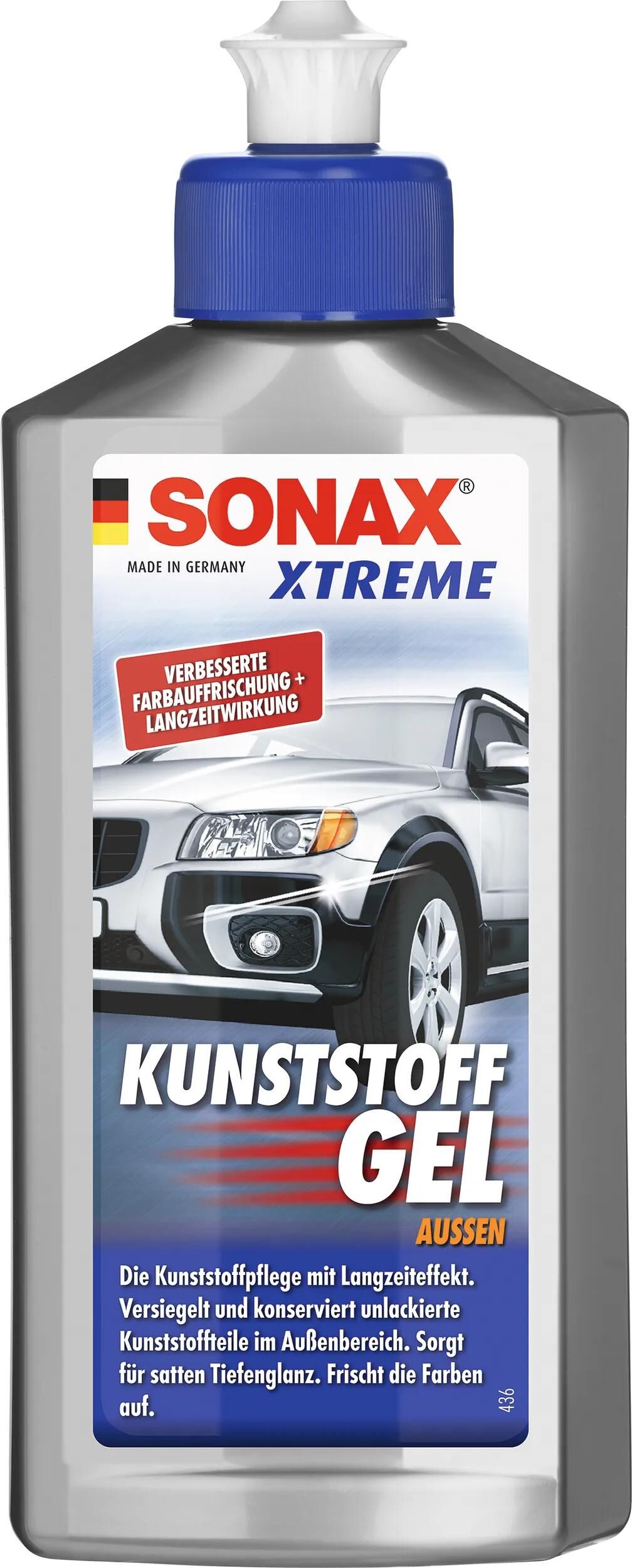 SONAX kunststoffpflegemittel xtreme kunststoffgel außen nanopro xtreme plastic gel outside