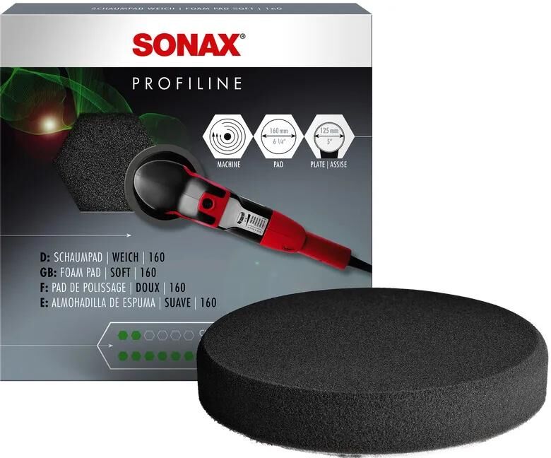 SONAX polierschwamm polishing sponge gray 160