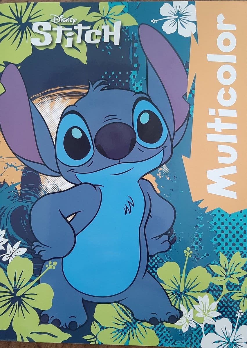 Intro Stitch kleurboek multicolor met 32 pagina's