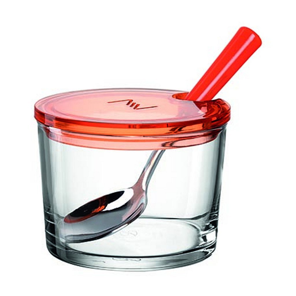Basic Montana jampot 10 cm + lepel oranje glas