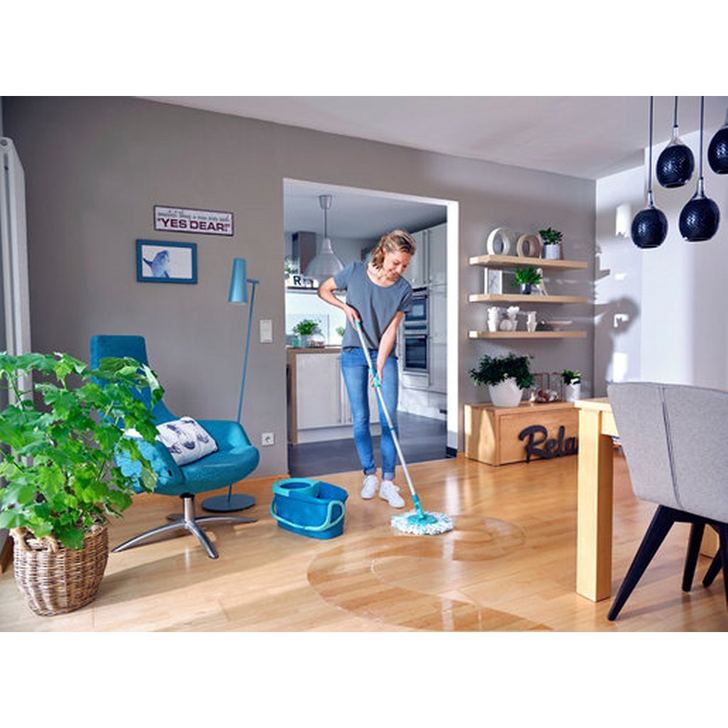 Leifheit 52101 clean twist disc mop ergo set blauw