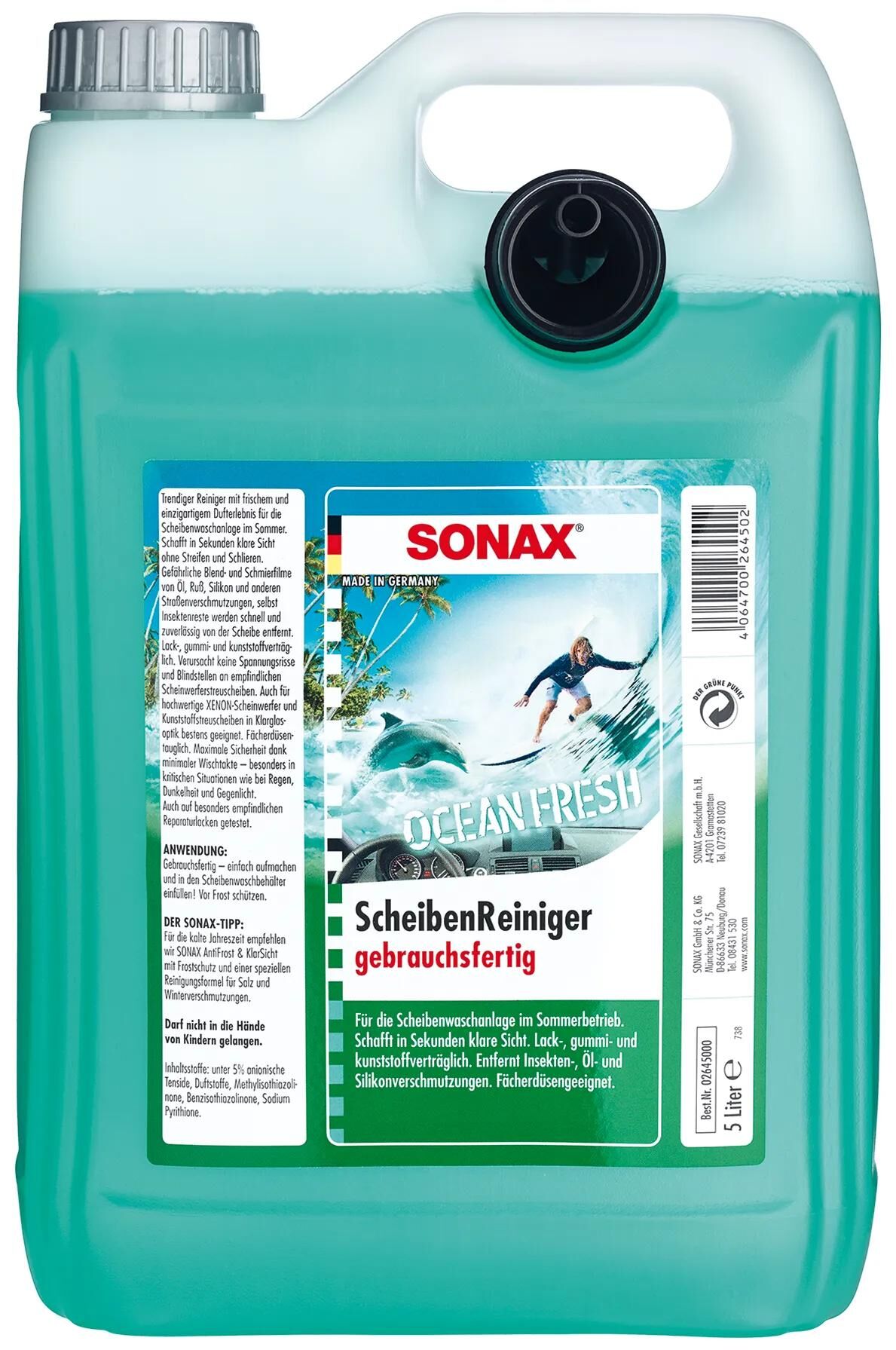 SONAX scheibenreiniger window cleaner 5l ocean-fresh