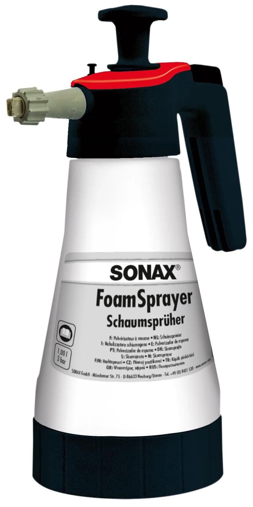 SONAX druckpumpzerstäuber foamsprayer foamsprayer foam sprayer 1liter