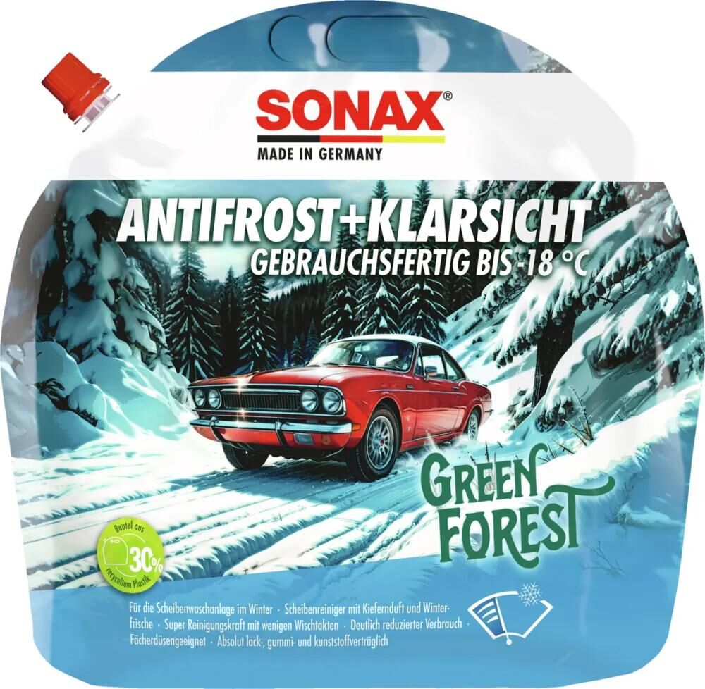 SONAX scheibenfrostschutz antifrost klarsicht anti-rust+clear 3l green forest
