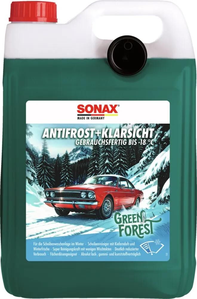 SONAX scheibenfrostschutz antifrost klarsicht anti-rust+clear view 5l green forest