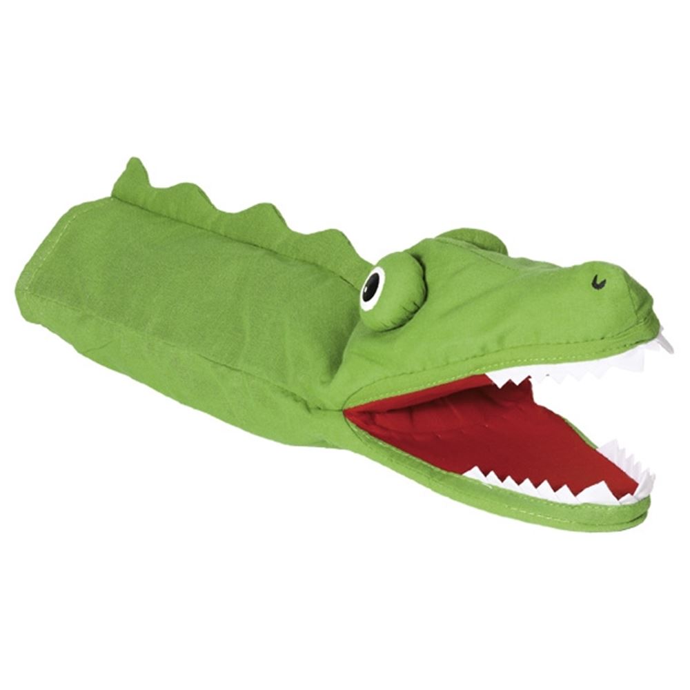 Goki Handpop krokodil. 30 cm. 4+