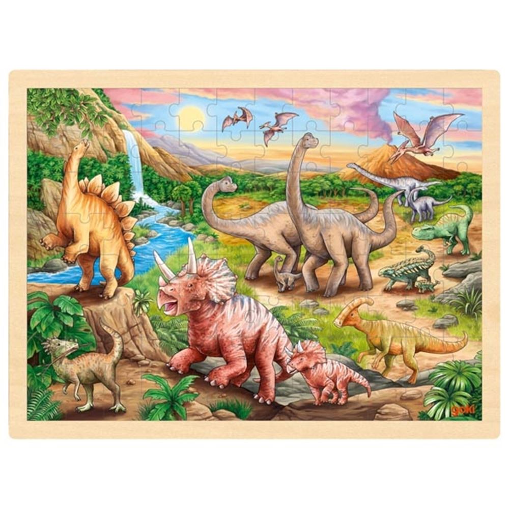 Goki Puzzel dinosaurus. 96 delig. 3+