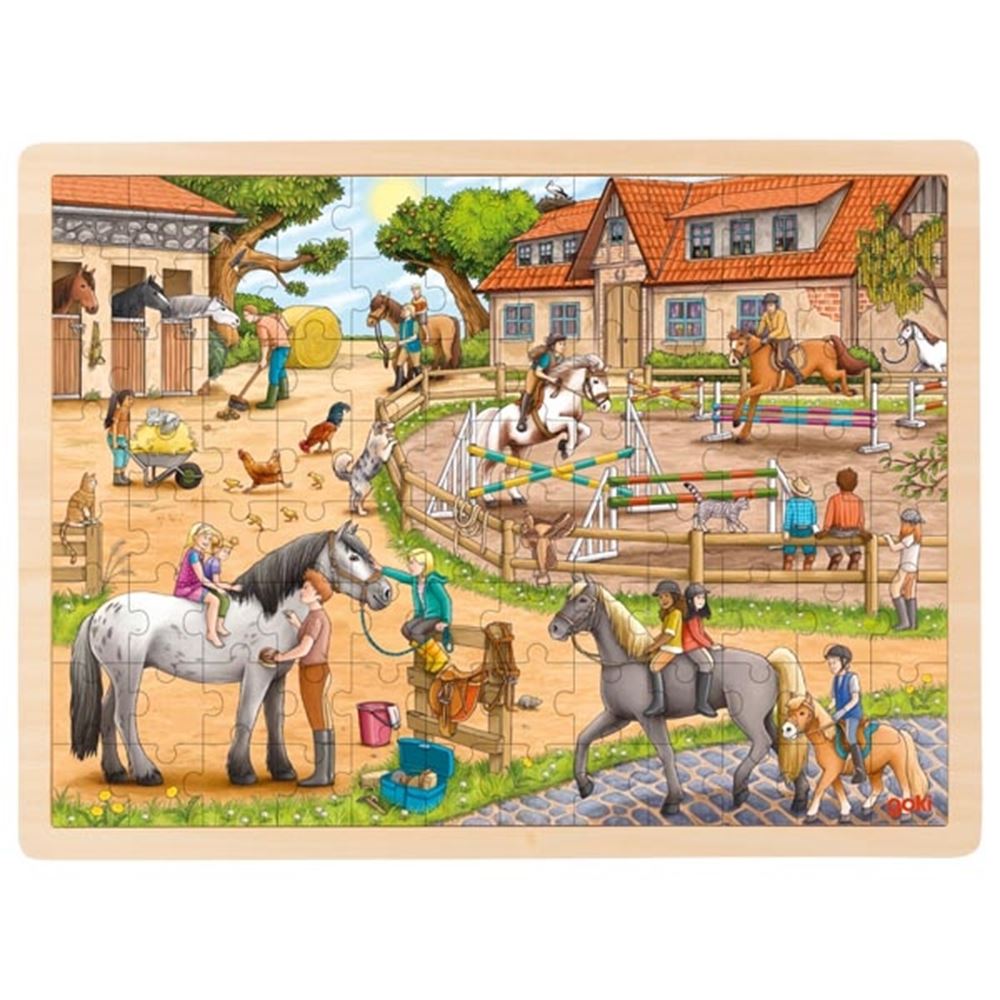 Goki Puzzel, manege. 96 delig. 3+