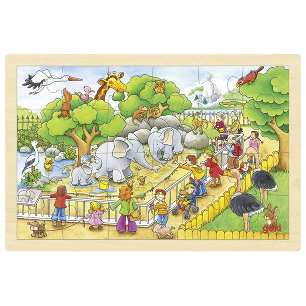 Goki Puzzel, bezoek aan de dierentuin. 24 del