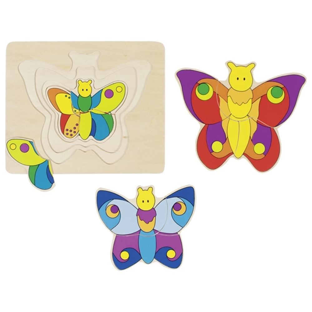 Goki Lagenpuzzel vlinder. 11 delig. 2+