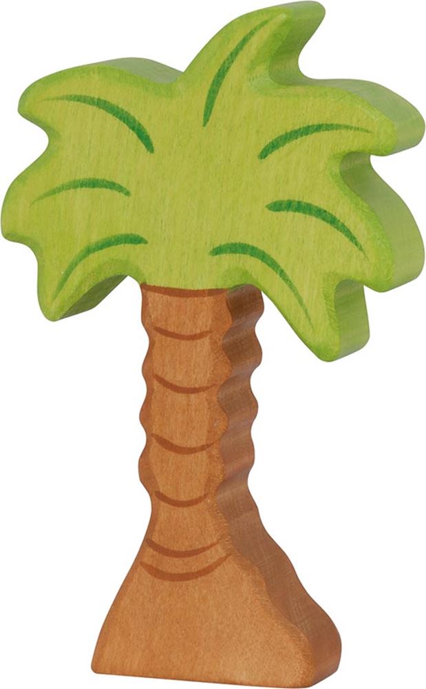 Holztiger Palmboom, klein. 10 cm.