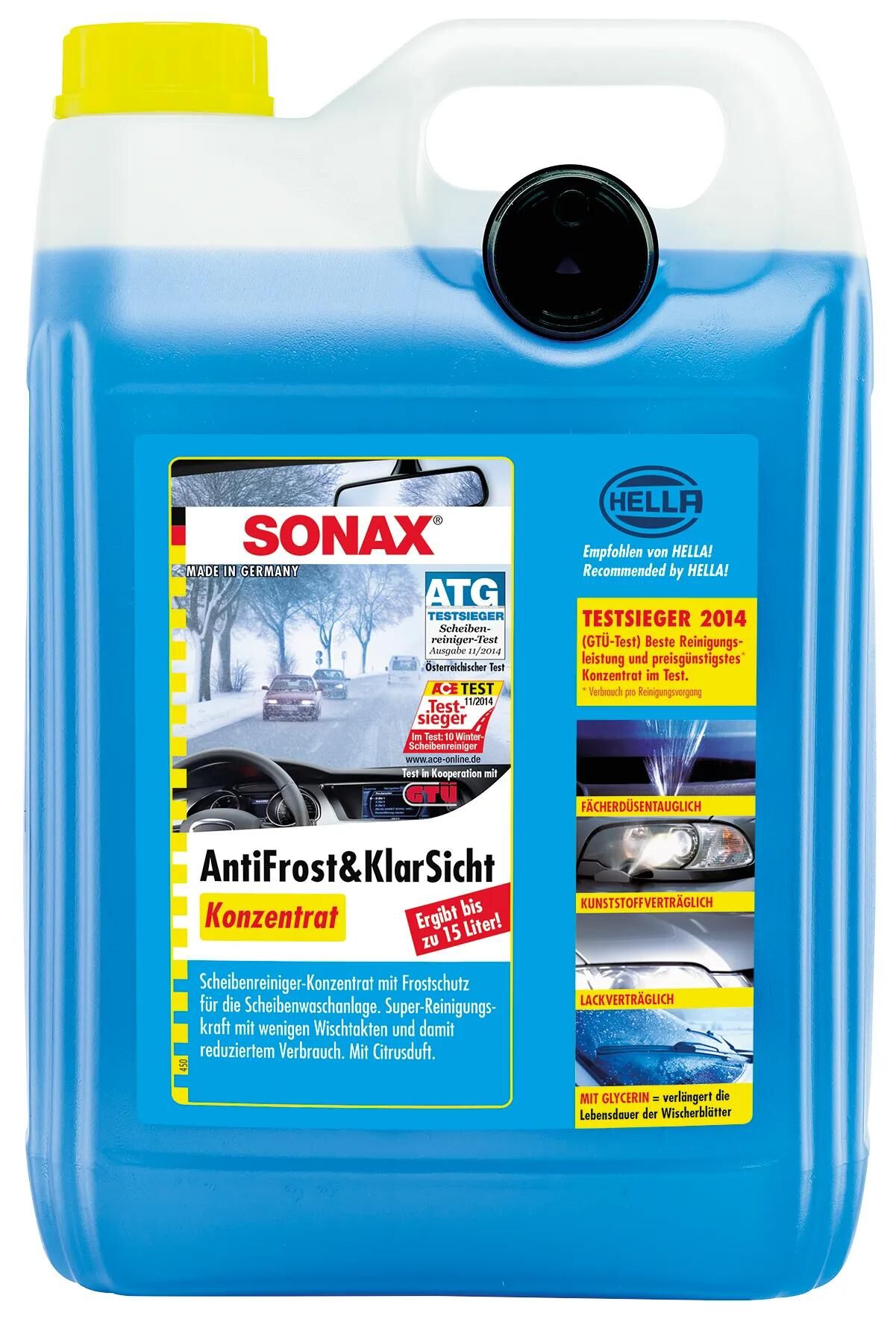 SONAX scheibenfrostschutz antifrost klarsicht anti-rust and clear view 5 ltr. plasticanist