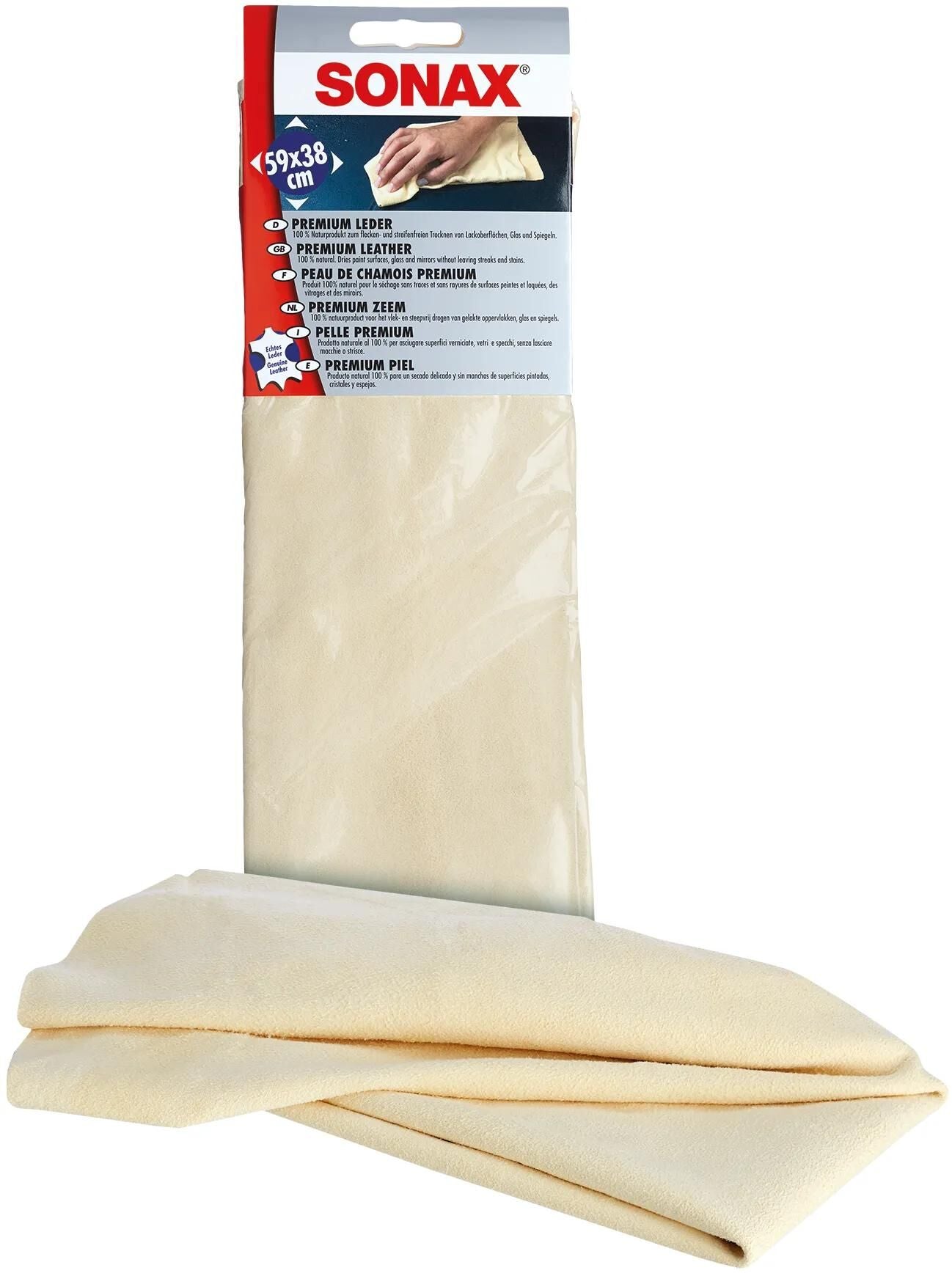 SONAX ledertuch premiumleder window leather