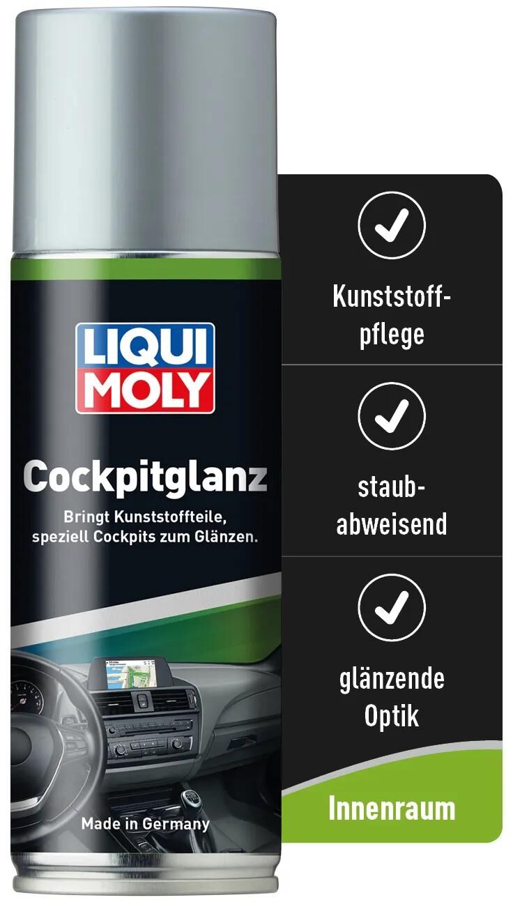 LIQUI MOLY cockpitpflege cockpitglanz cockpit gloss 200 ml can contents 200ml