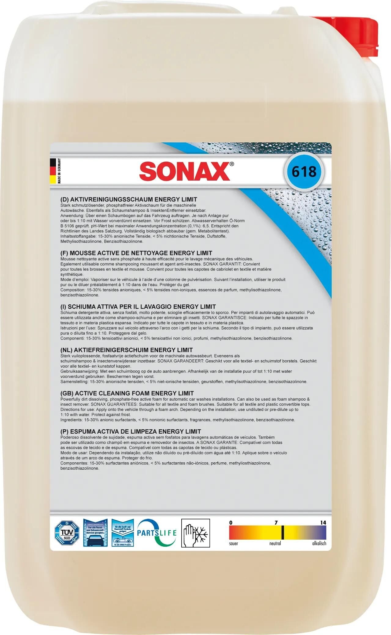 SONAX reiniger intensivreiniger foam energy intensive cleaner 25l foam energy