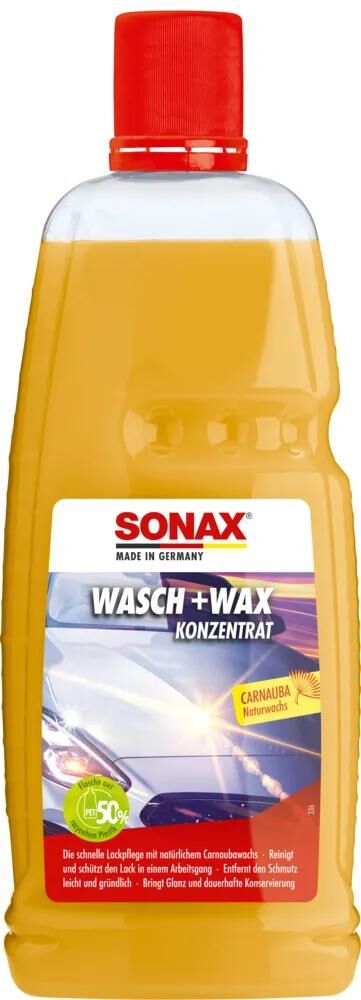 SONAX autoshampoo wasch wax wash wax 1 l pet bottle