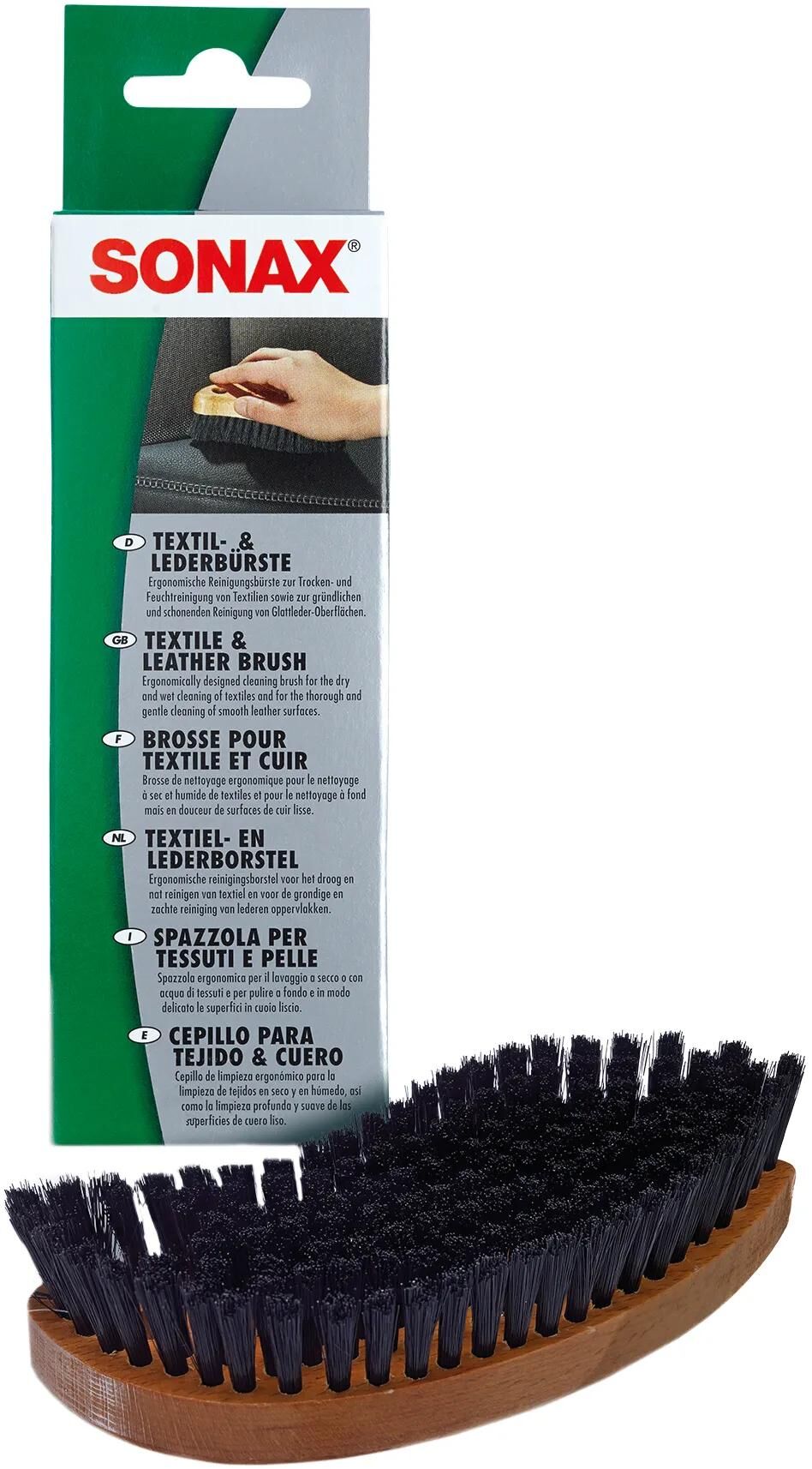 SONAX reinigungsbürste textile leather brushes sb-pack
