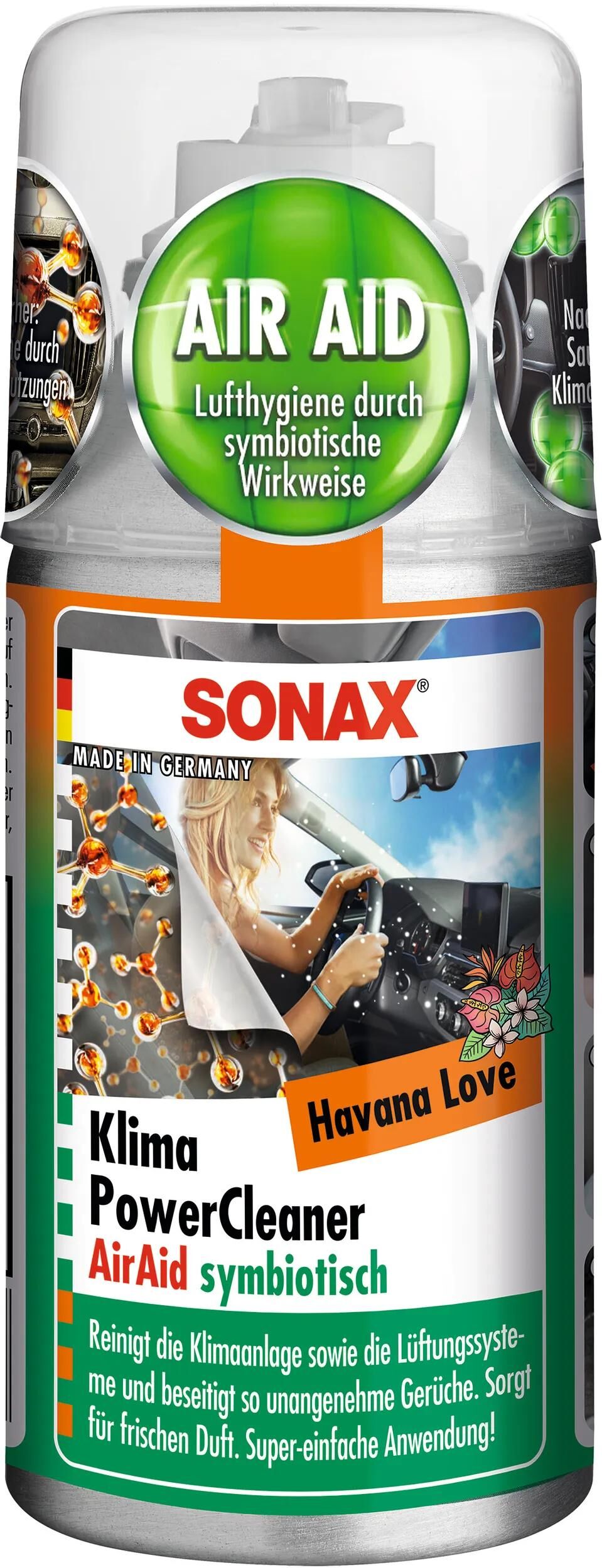 SONAX klimaanlagenreiniger klimapowercleaner airaid klimapowercleaner 100 ml havana love