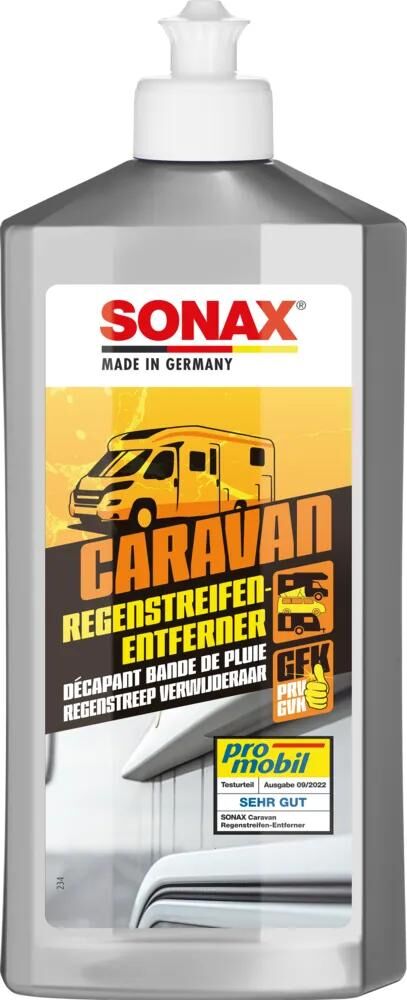 SONAX spezialreiniger caravan regenstreifenentferner rain stripe remover 500 m