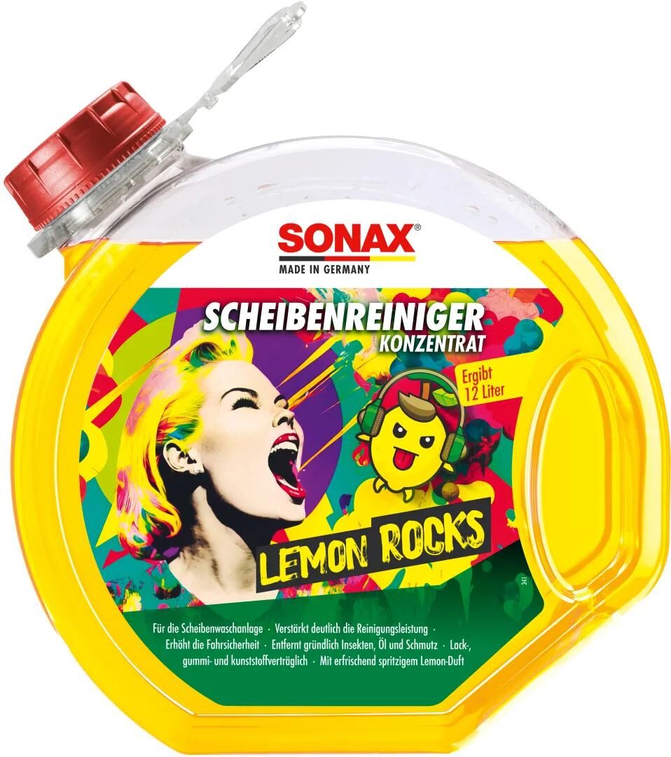 SONAX scheibenreiniger disc rate concentrate 3 l lemon rocks