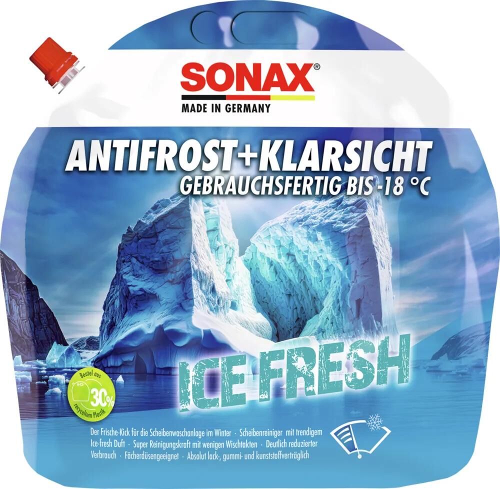 SONAX scheibenfrostschutz antifrost klarsicht antif.clear 3 l -18c ice-fresh