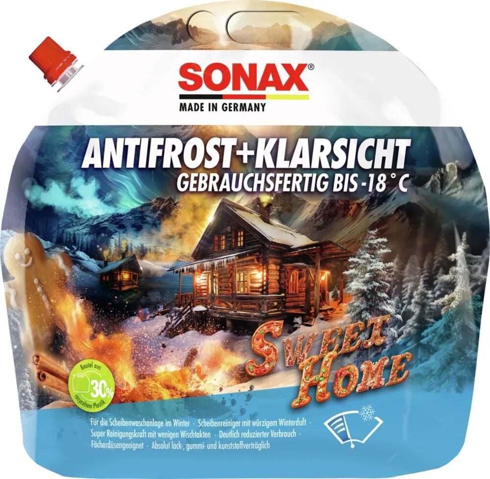 SONAX scheibenfrostschutz antifrost klarsicht antif.clear 3 l -18c sweet home