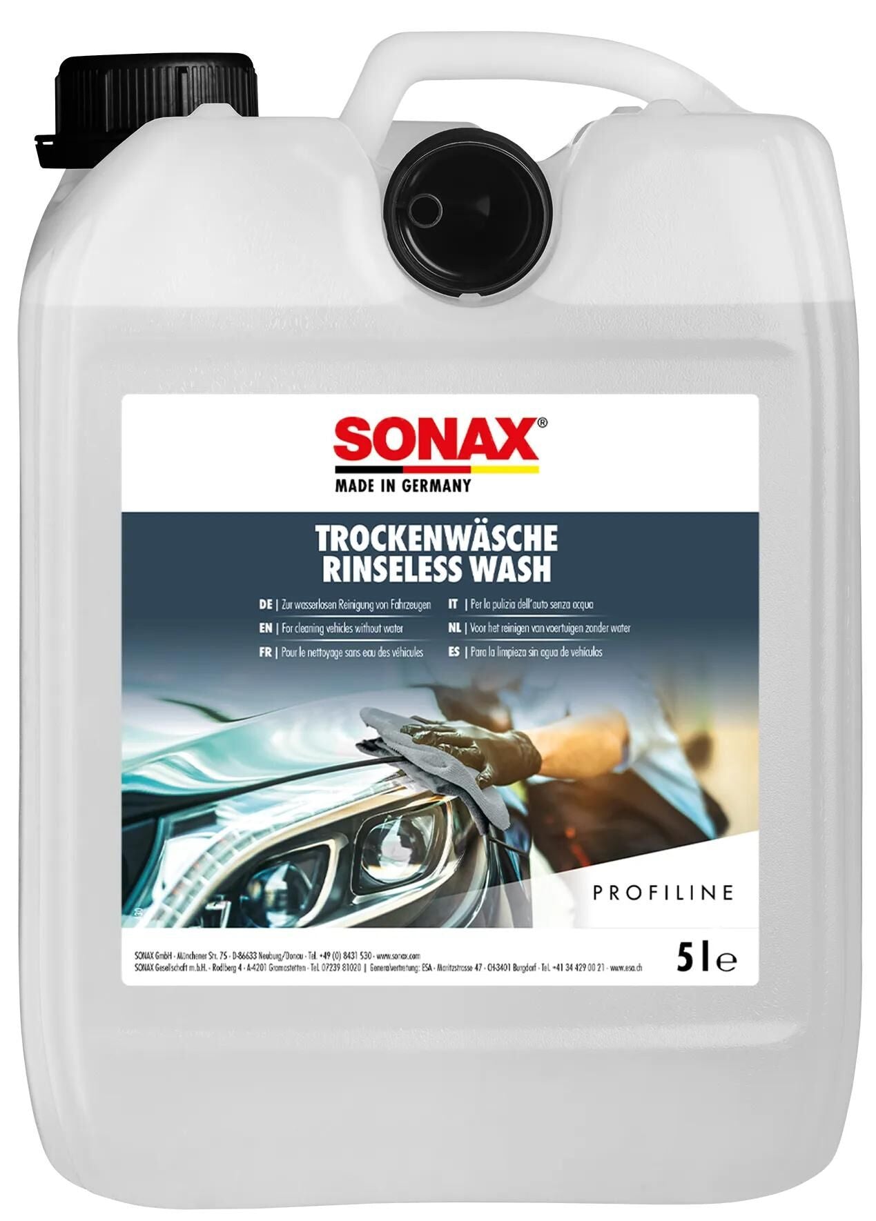 SONAX autoshampoo trockenwäsche dry wash 5 l canister 5 l