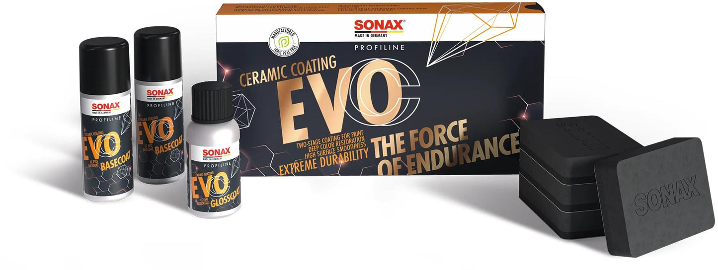 SONAX lackversiegelungs-set ceramiccoating cc evo ceramiccoating cc evo 8 parts