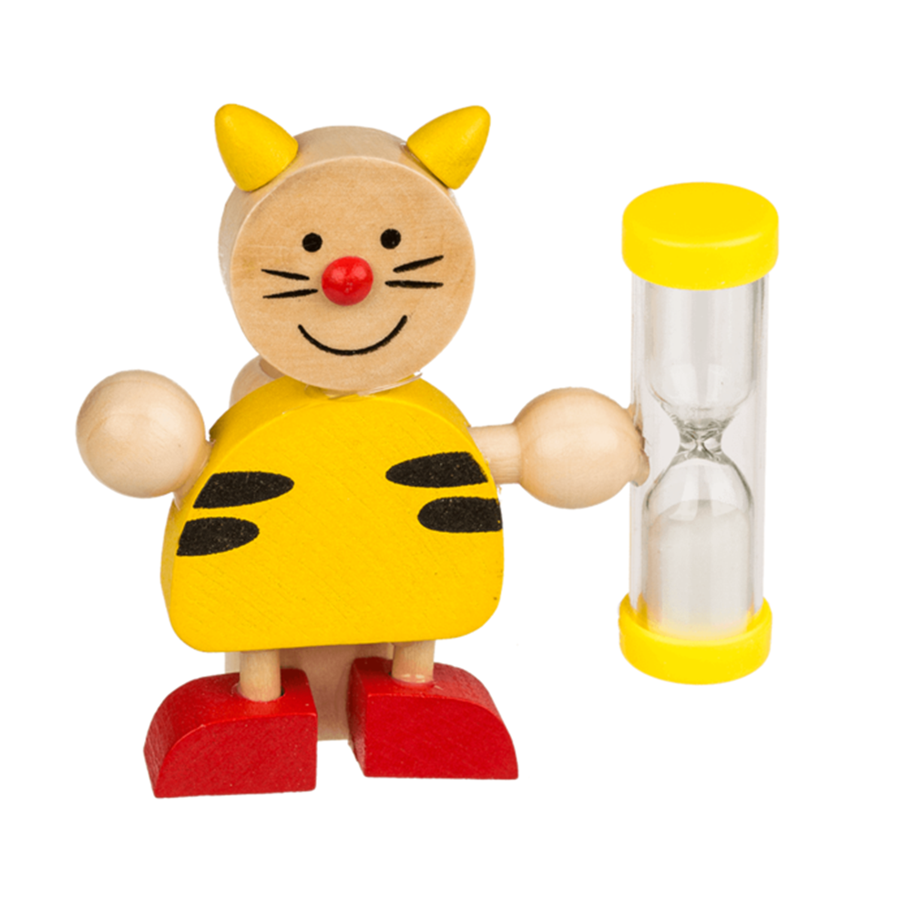 Dsp houten Tandenborstelhouder. 3 assort
