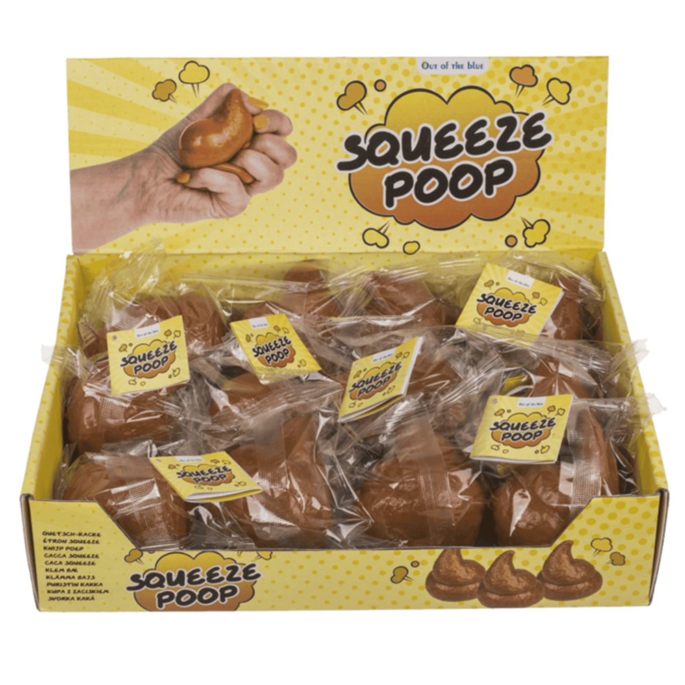 Dsp knijppoep, ca 7 x 6 cm. 12 stuks in
