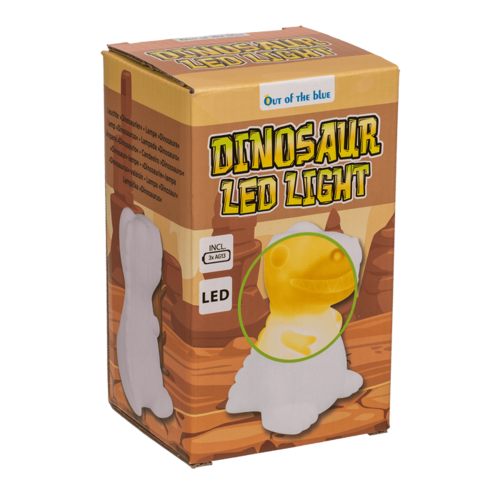 Lamp, dinosaurus met LED (incl 3 batteri