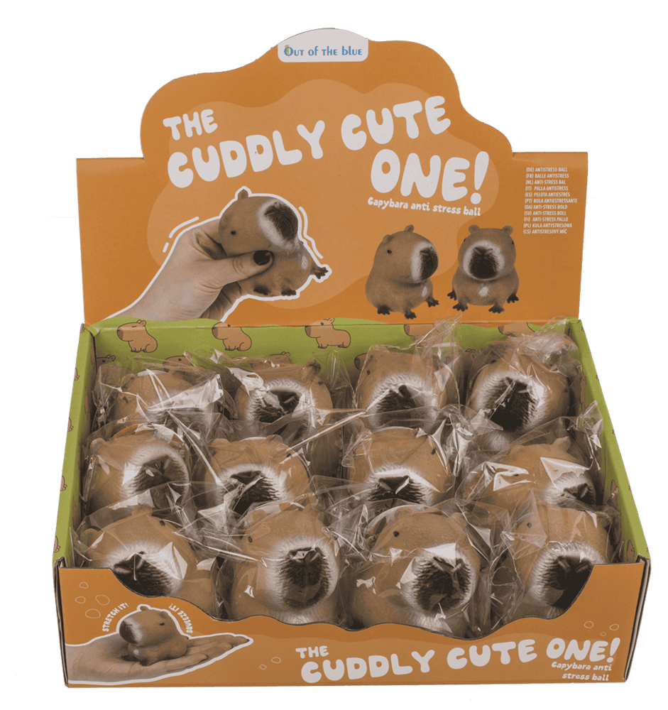 Dsp Squeezie Capybara. 12 stuks in dsp.