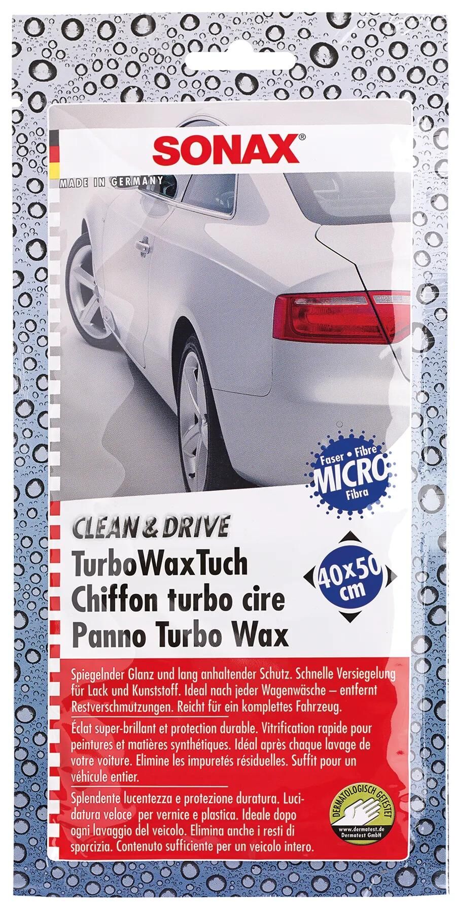 SONAX lackversiegelung clean drive turbowax clean drive cloth