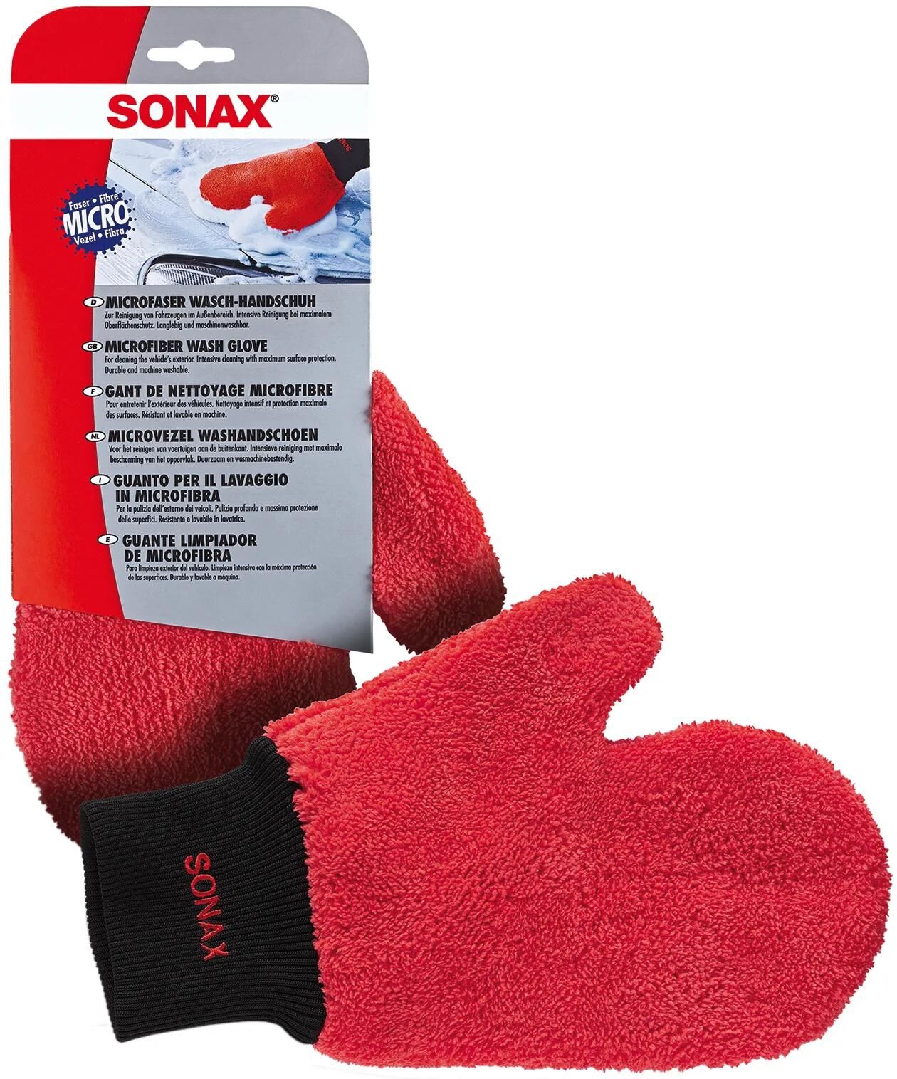 SONAX microfasertuch waschhandschuh microfiber washing glove