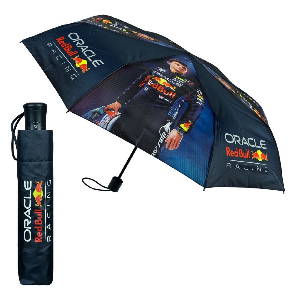 Overige Merken Paraplu red bull max verstappen zwart blauw