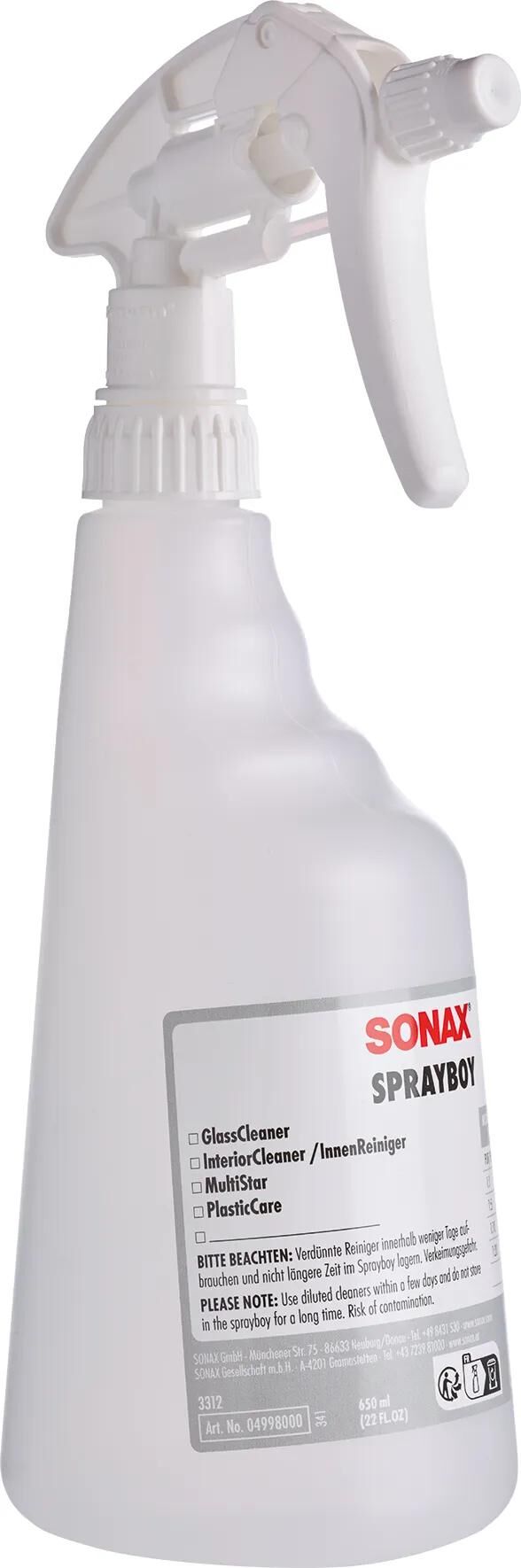 SONAX sprühflasche sprühboy sprayboy 650 ml