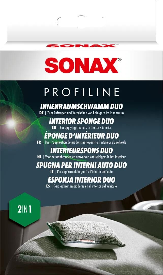 SONAX reinigungsschwamm duo interior sponge duo