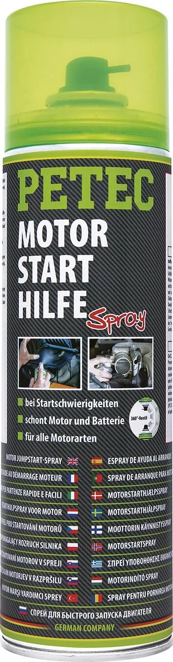 PETEC starthilfespray engine starting aid 500 m
