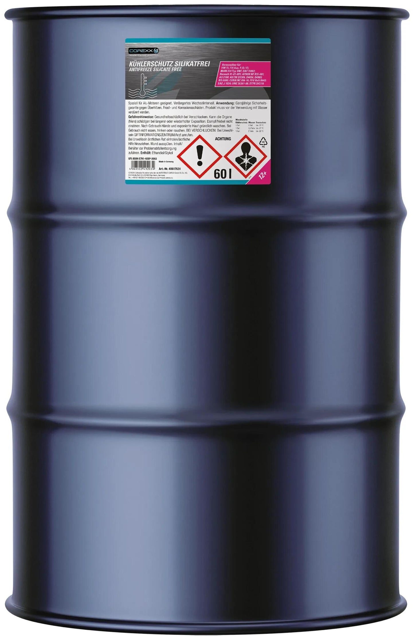 COREXX kühlerschutz silikatfrei g12+ anti-freeze silicatefr.60 (g12+)