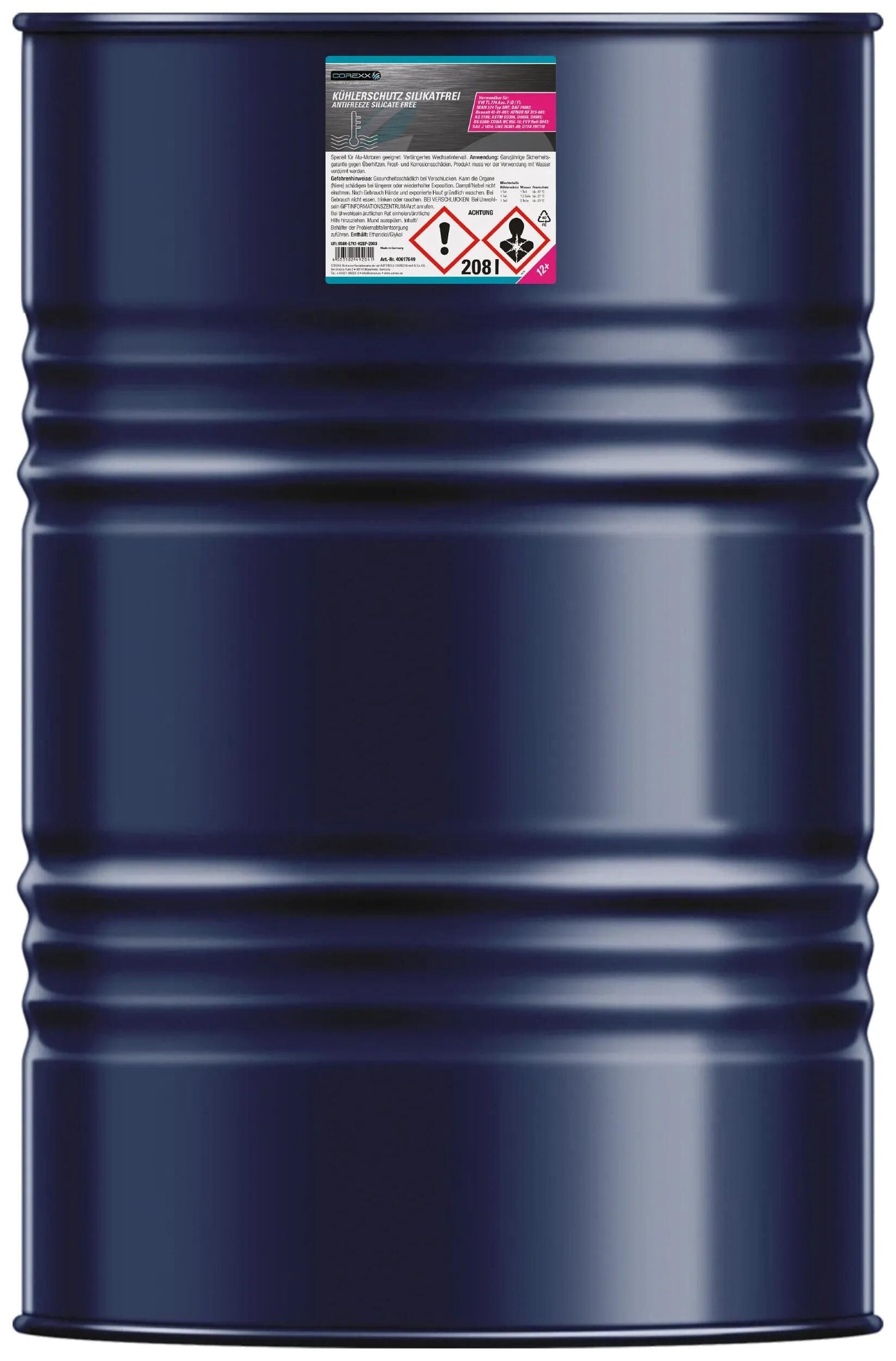 COREXX kühlerschutz silikatfrei g12+ anti-freeze silicate-free (g12+) 200 l