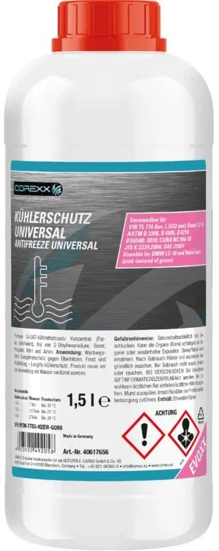 COREXX kühlerschutz uni evoxx anti-freeze 1.5 l universal evoxx