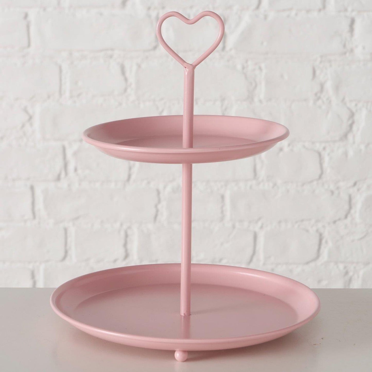 Boltze Home etagère roze ø21xh25cm