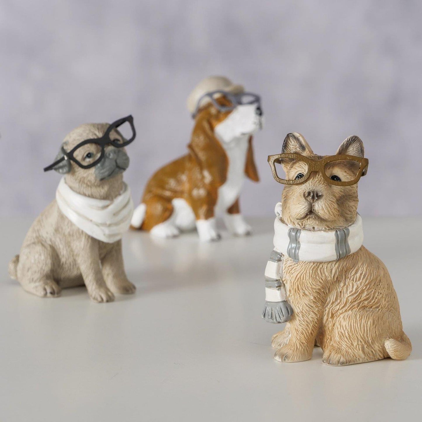 Boltze Home figuur hond 5x3,7x6,5cm